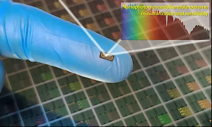 AI-Enabled Spectrometer-on-a-Chip Expands Hyperspectral Sensing in NIR
