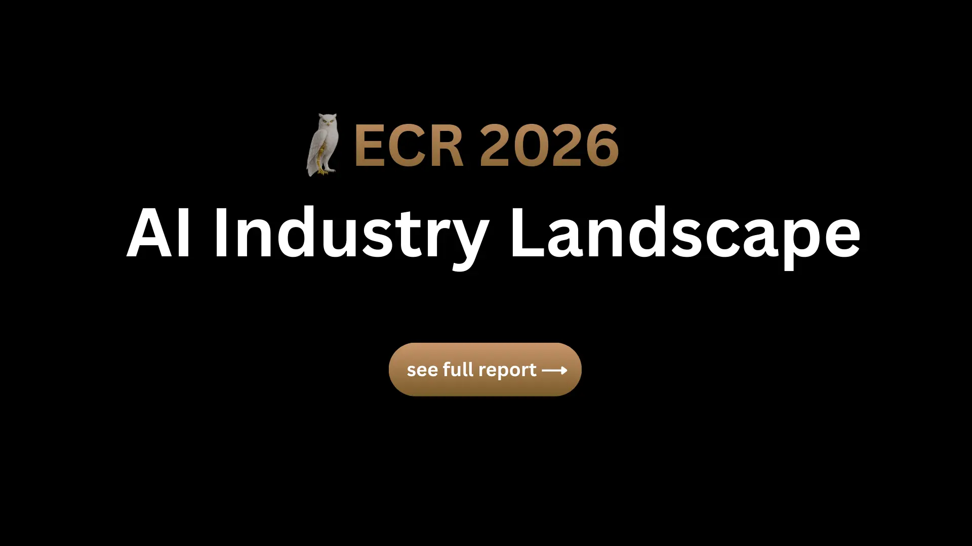 ECR 2026 AI Industry Landscape