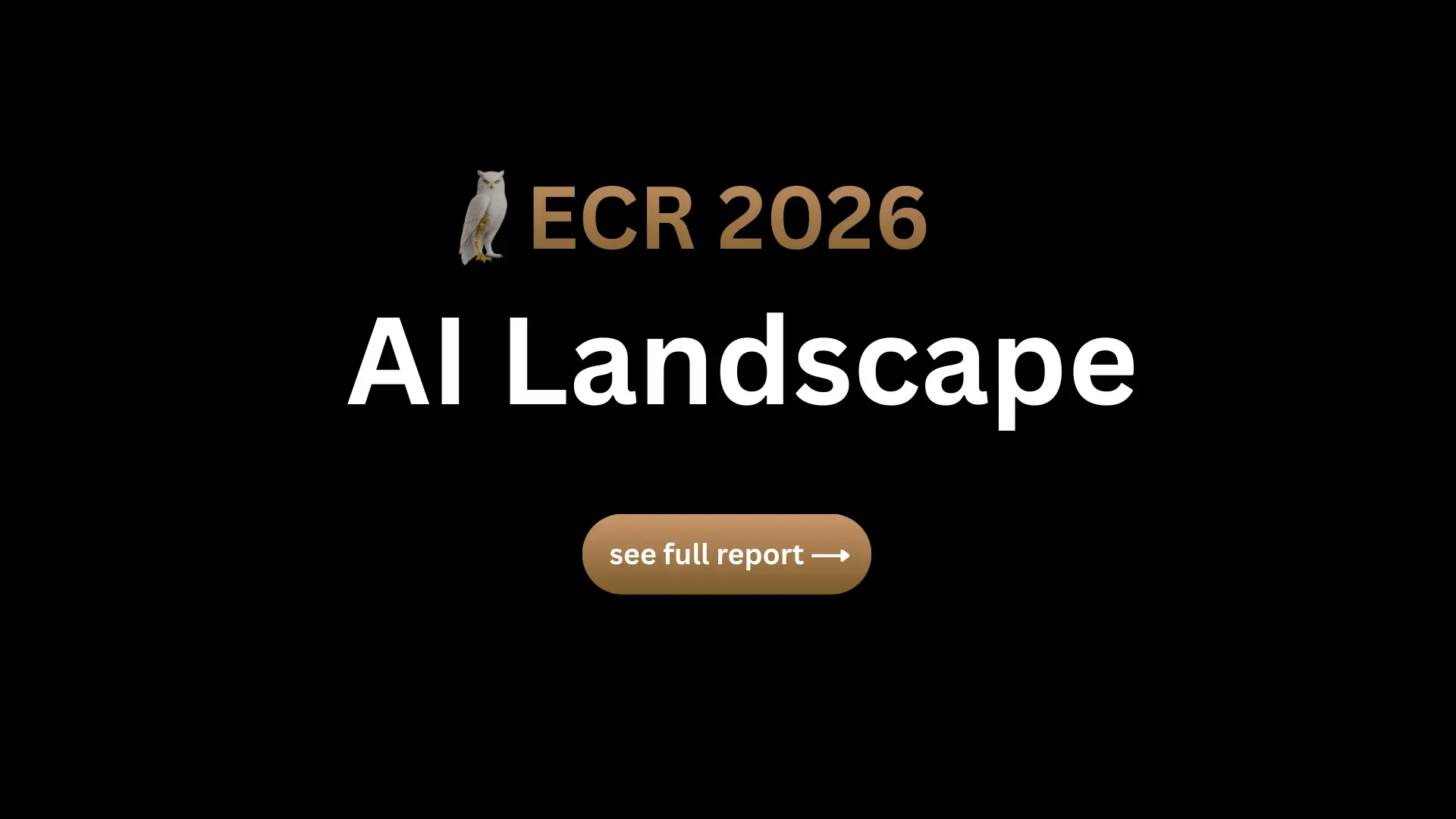 ECR 2026 AI Landscape